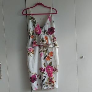 Floral Peplum Dress